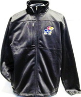 408K6KU-XXL -KS Jayhawks jacket poly full zip char XXL