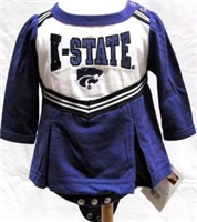 41DPGKSU-36 - ks-wildcats-cheerleader-onsie-ls-36mo